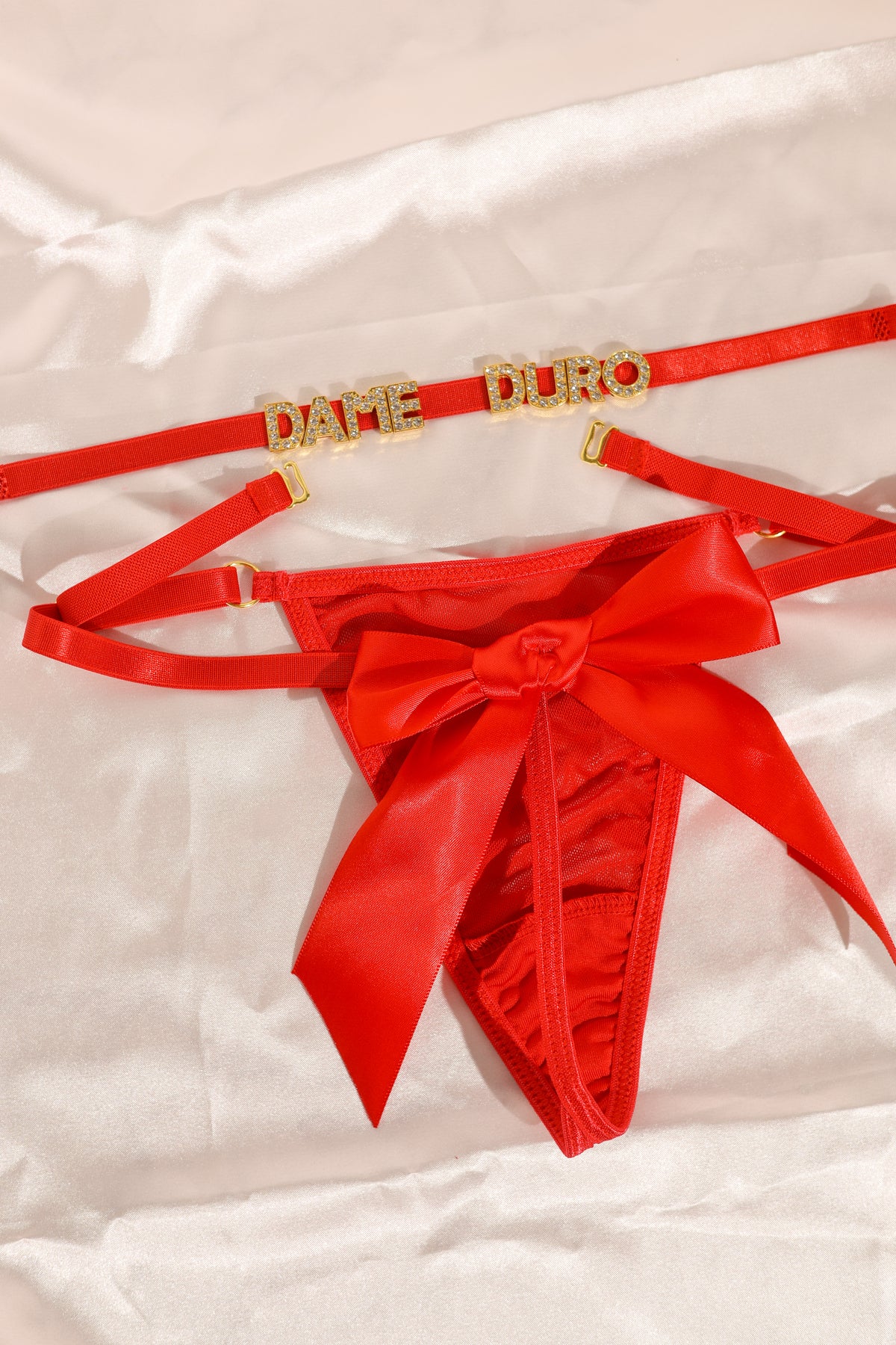 Red Temptation Thong One Size