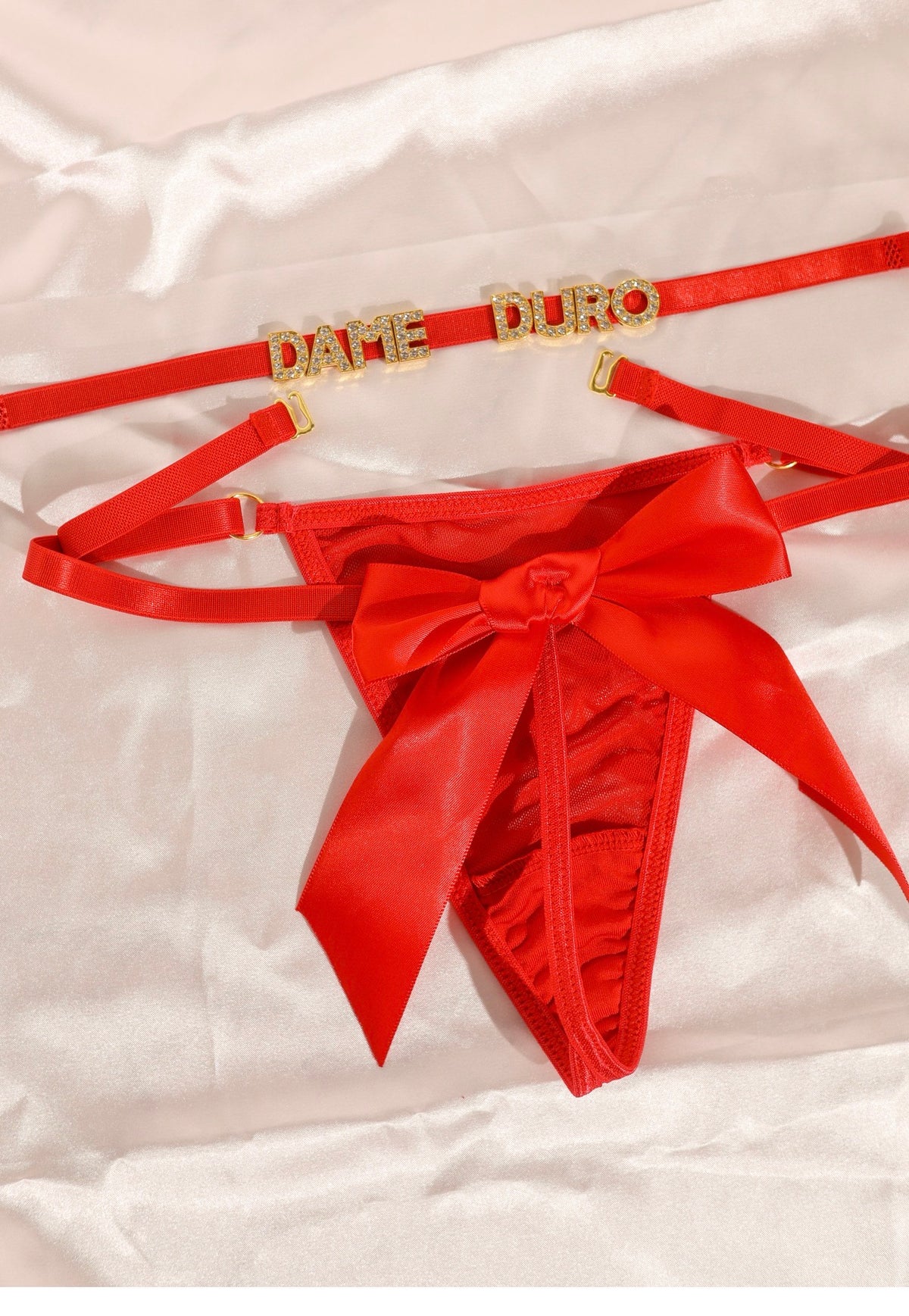 Red Temptation Thong One Size