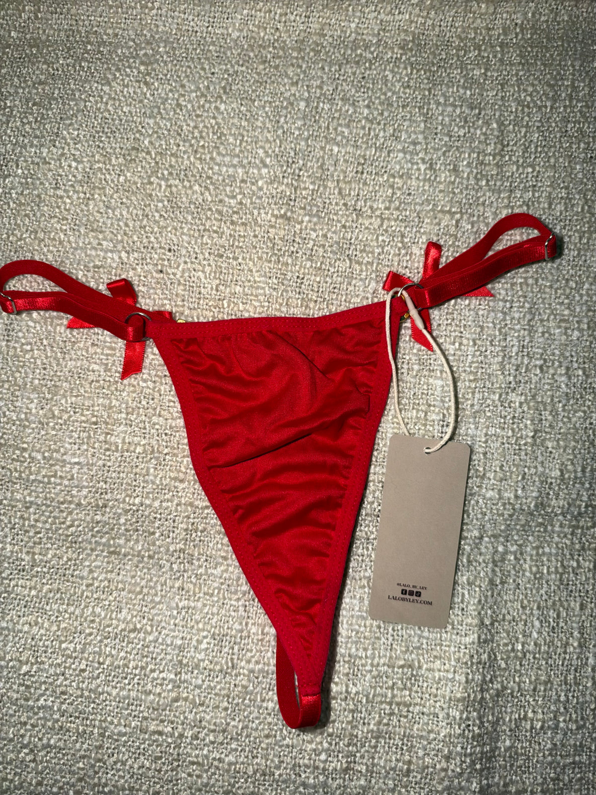 “Soy tu puta” Custom Lace G-String Thong One Size