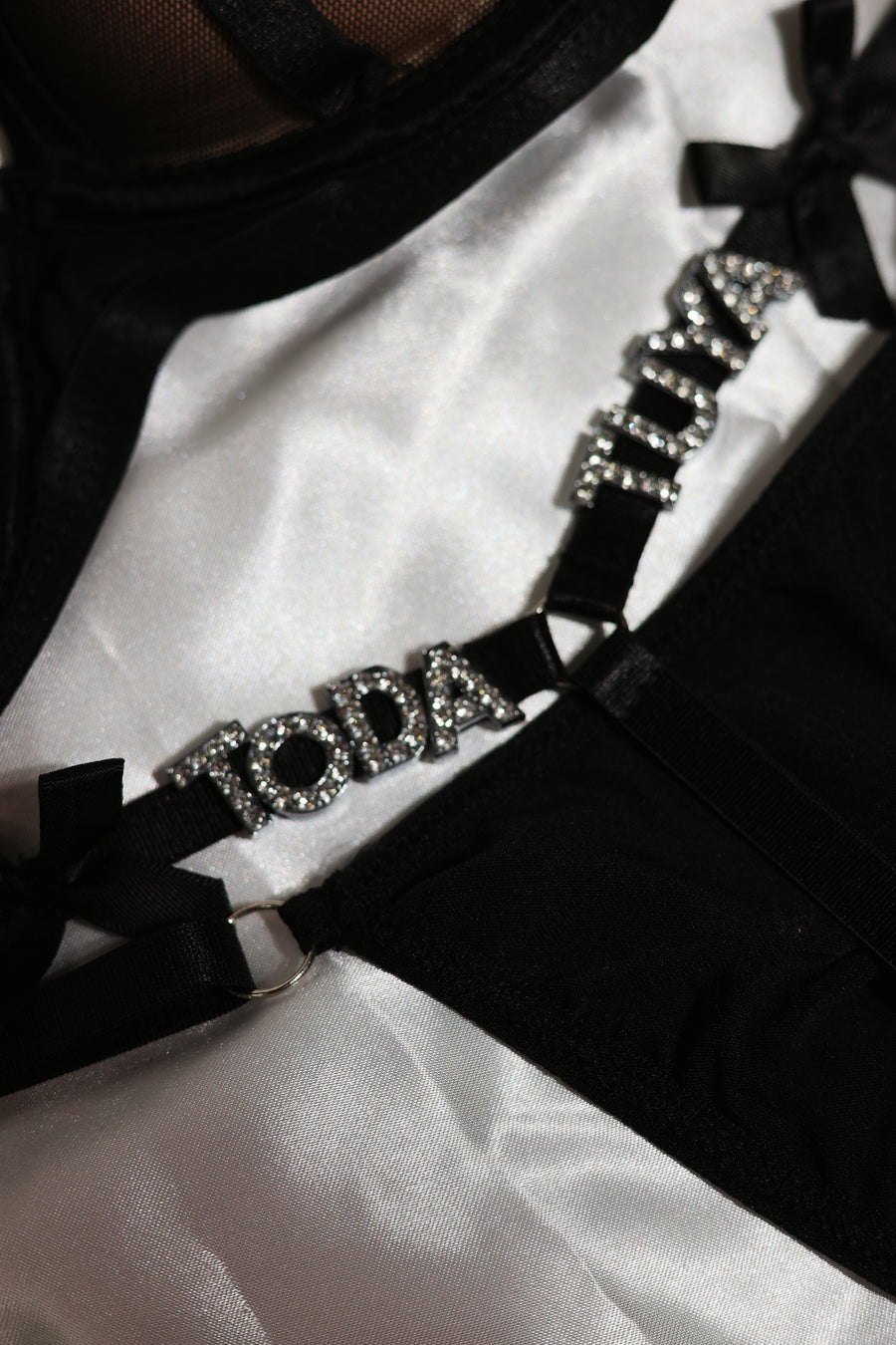 Black Cup Bra and Thong Set