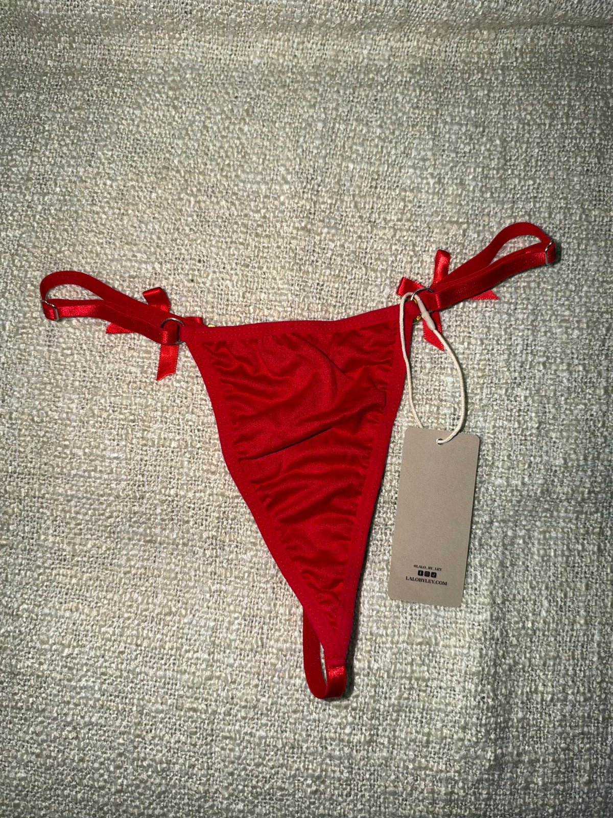 “Soy tu puta” Custom Lace G-String Thong One Size
