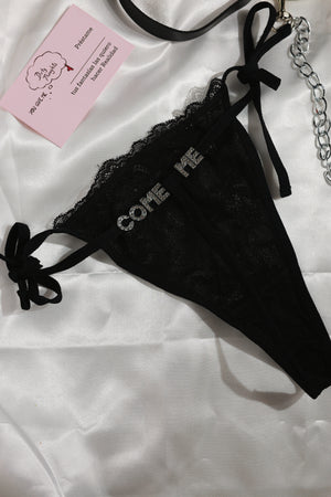Custom g string thong with lace One Size
