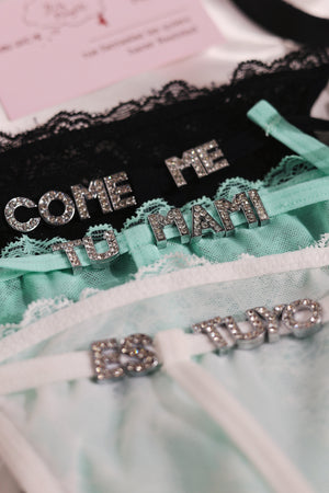 Custom g string thong with lace One Size
