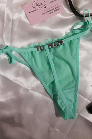 Custom g string thong with lace One Size
